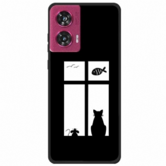 Coque Motorola Edge 50 Fusion Chat et Souris