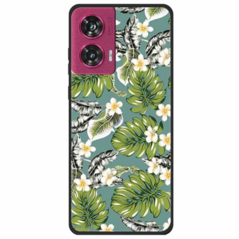 Coque Motorola Edge 50 Fusion Feuilles de Plantain