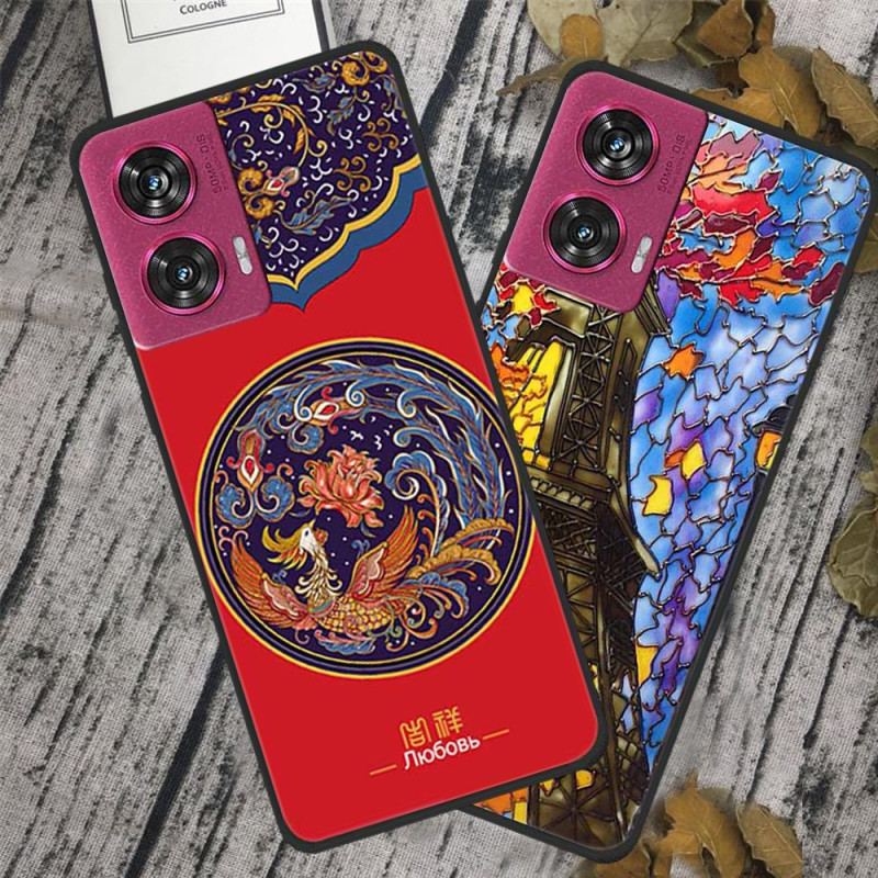 Coque Motorola Edge 50 Fusion Fleurs Colorées