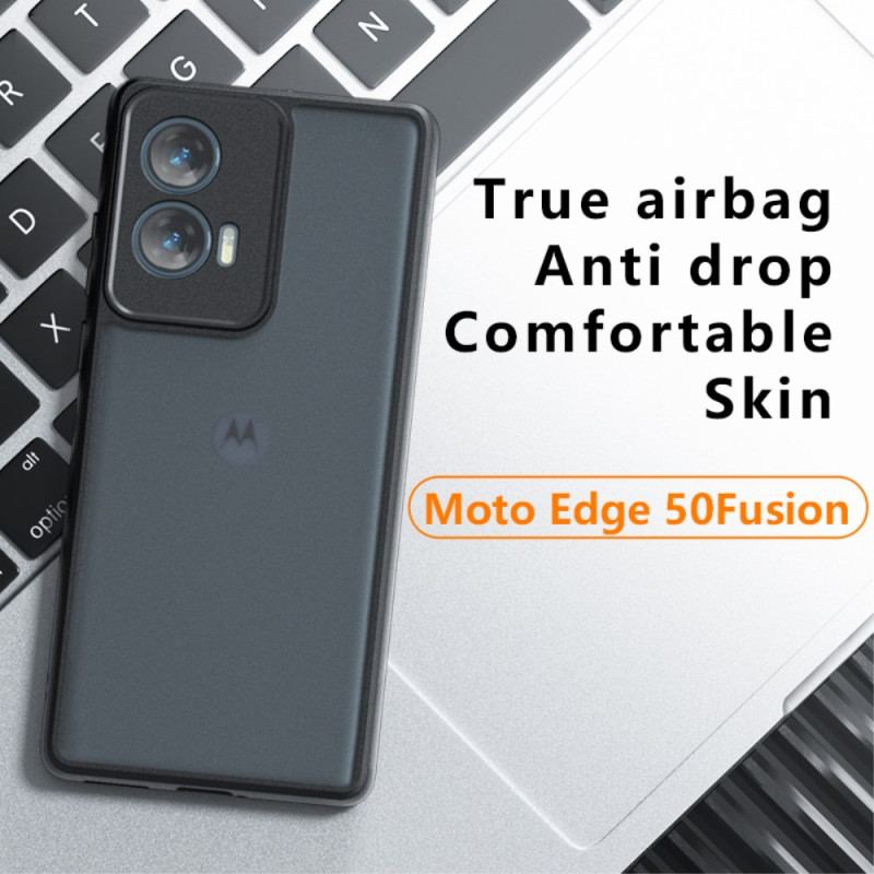 Coque Motorola Edge 50 Fusion Noir Transparent