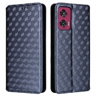 Flip Cover Motorola Edge 50 Fusion Losanges 3D