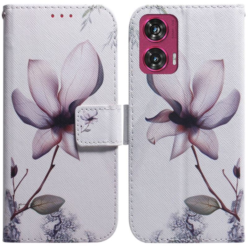 Housse Motorola Edge 50 Fusion Fleur Rose