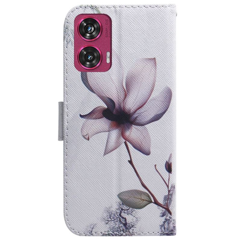 Housse Motorola Edge 50 Fusion Fleur Rose