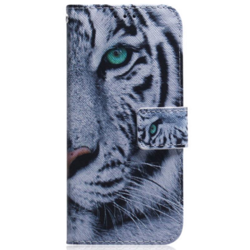 Housse Oppo Reno 12F 5G Tigre Blanc