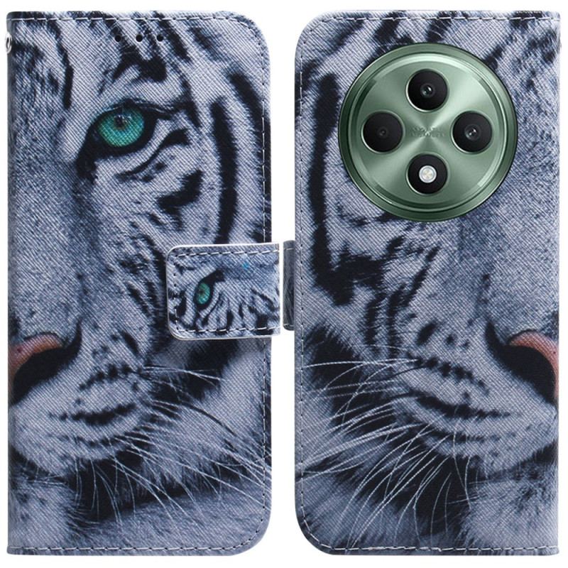 Housse Oppo Reno 12F 5G Tigre Blanc