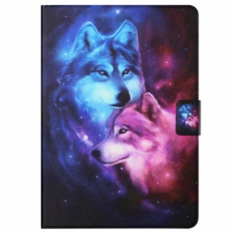 Housse Samsung Galaxy Tab A8 (2021) Couple de Loups