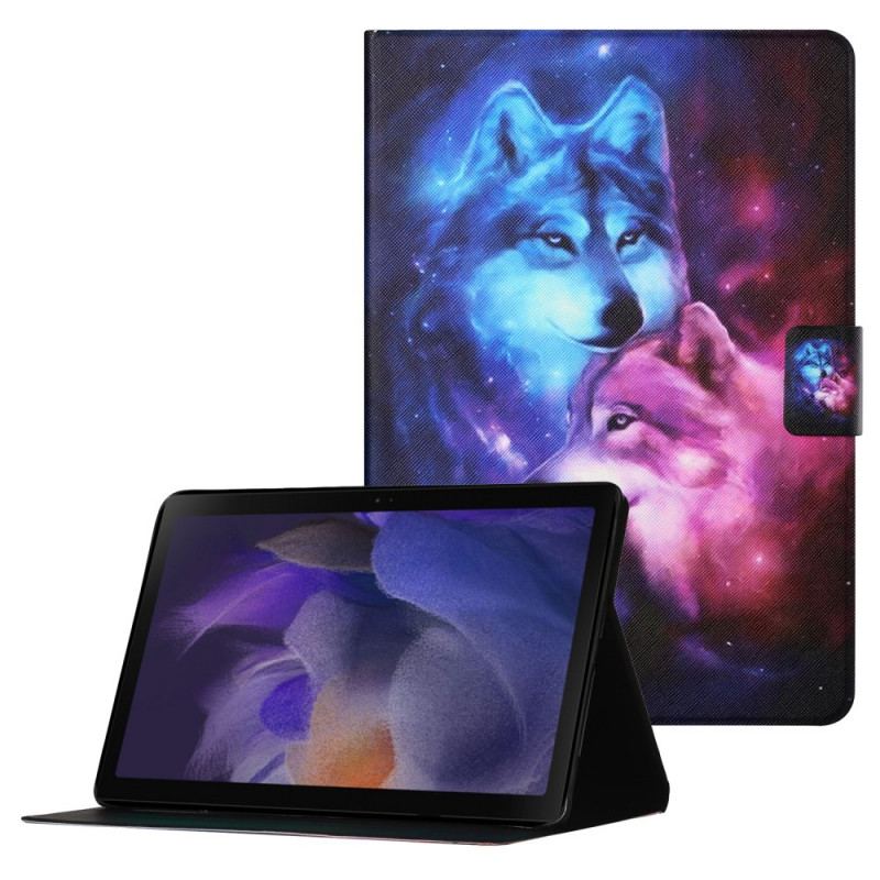 Housse Samsung Galaxy Tab A8 (2021) Couple de Loups