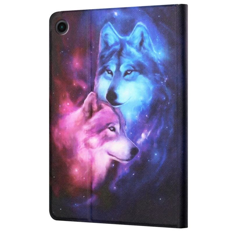 Housse Samsung Galaxy Tab A8 (2021) Couple de Loups