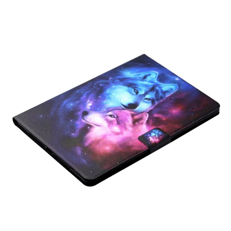 Housse Samsung Galaxy Tab A8 (2021) Couple de Loups