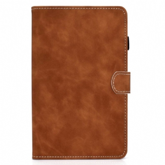 Housse Samsung Galaxy Tab A8 (2021) Effet Cuir Design Vintage