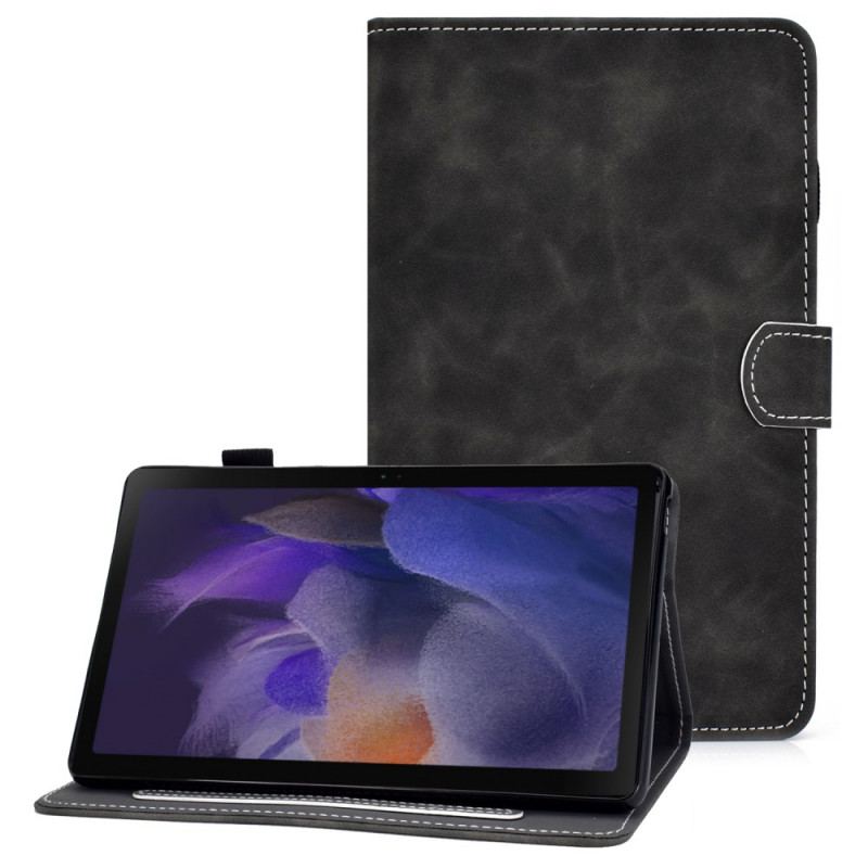 Housse Samsung Galaxy Tab A8 (2021) Effet Cuir Design Vintage