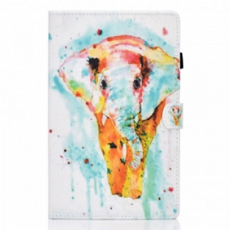 Housse Samsung Galaxy Tab A8 (2021) Éléphant Aquarelle