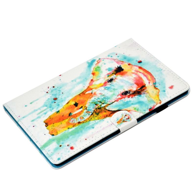 Housse Samsung Galaxy Tab A8 (2021) Éléphant Aquarelle