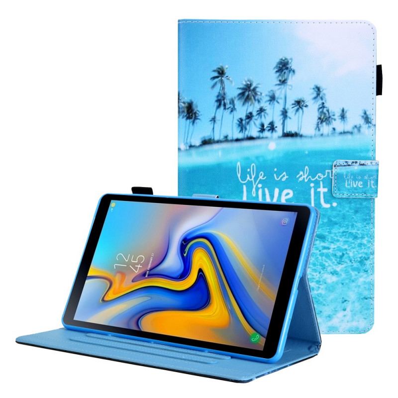 Housse Samsung Galaxy Tab A8 (2021) Life is Short Tropiques