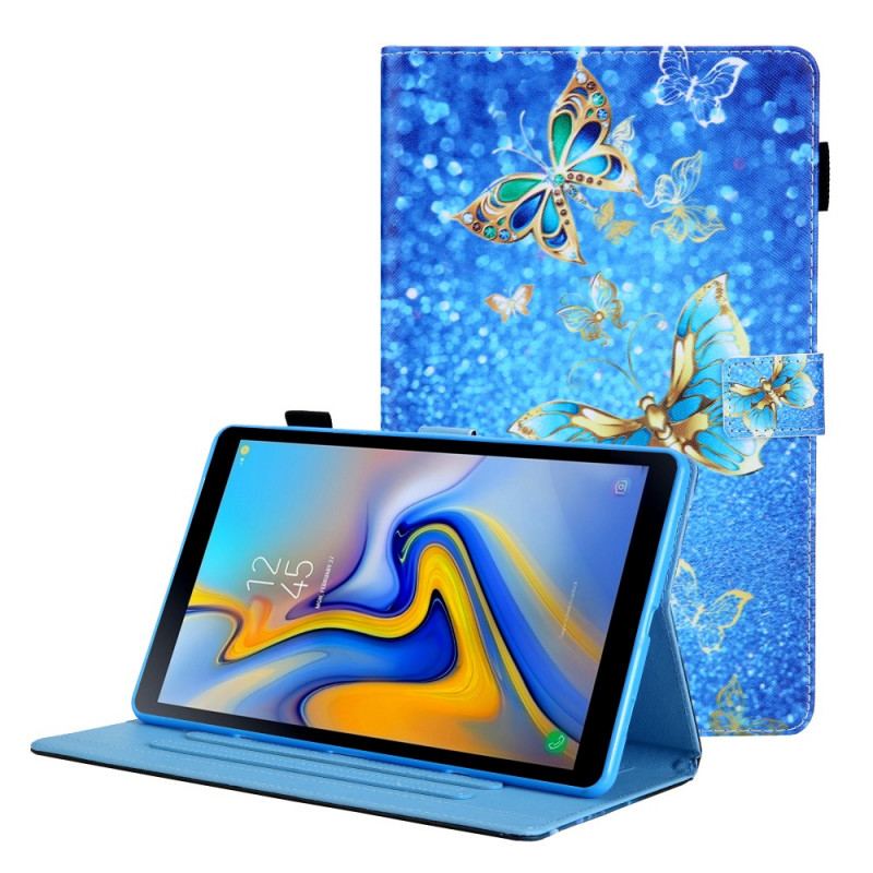 Housse Samsung Galaxy Tab A8 (2021) Papillons Colorés