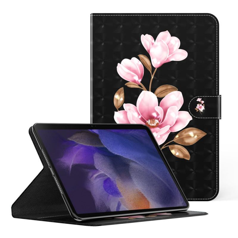 Housse Simili Cuir Samsung Galaxy Tab A8 (2021) Fleurs d'Arbre