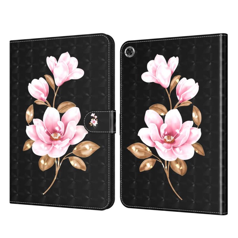 Housse Simili Cuir Samsung Galaxy Tab A8 (2021) Fleurs d'Arbre