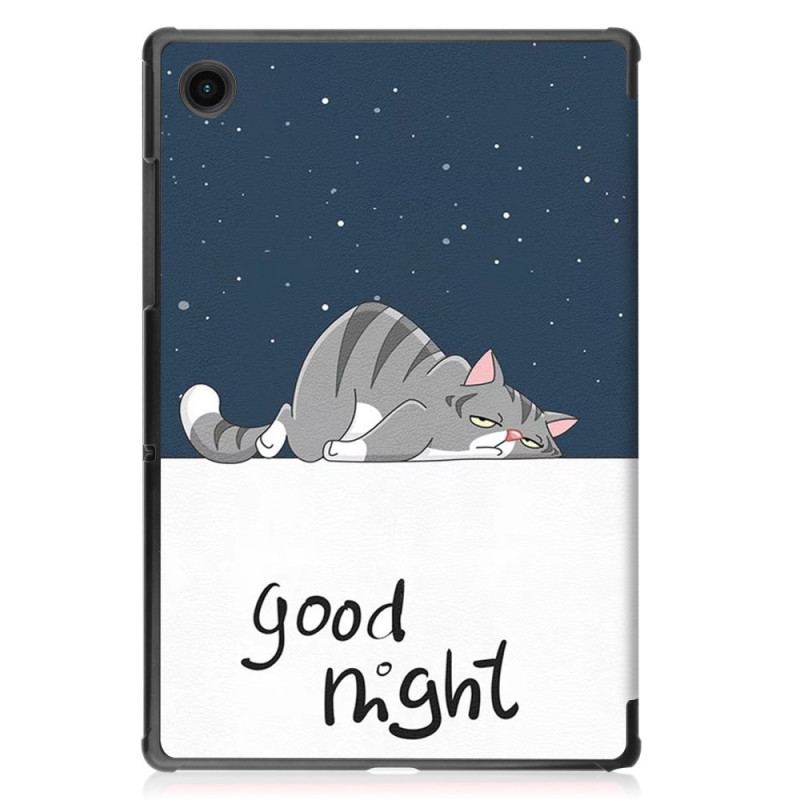 Smart Case Samsung Galaxy Tab A8 (2021) Renforcée Chat Endormi