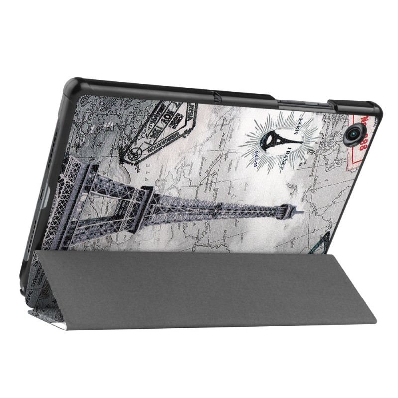 Smart Case Samsung Galaxy Tab A8 (2021) Renforcée Tour Eiffel Rétro