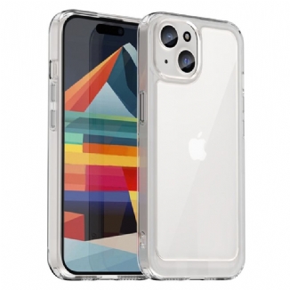 Coque iPhone 15 Plus Dos Acrylique et Rebords Silicone