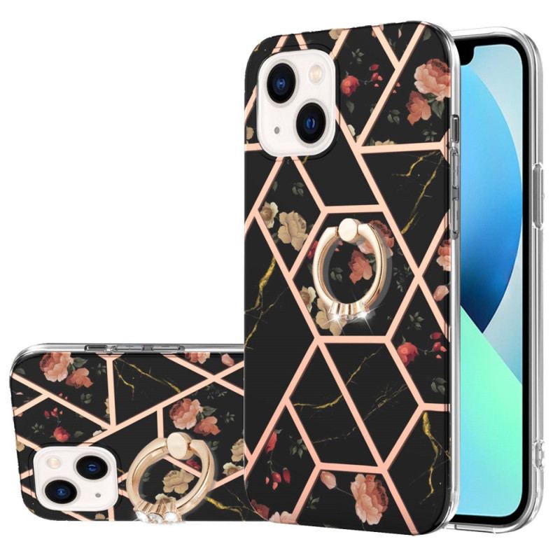 Coque iPhone 15 Plus Fleurs Anneau-Support