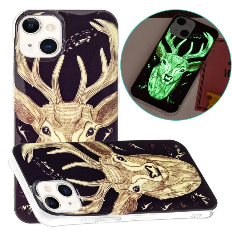 Coque iPhone 15 Plus Fluorescente Cerf