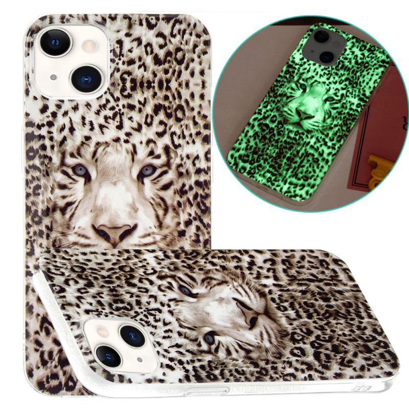 Coque iPhone 15 Plus Fluorescente Léopard