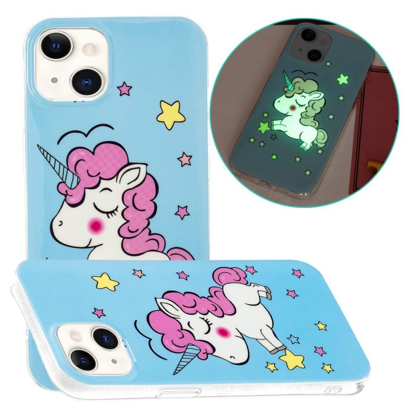 Coque iPhone 15 Plus Fluorescente Licorne