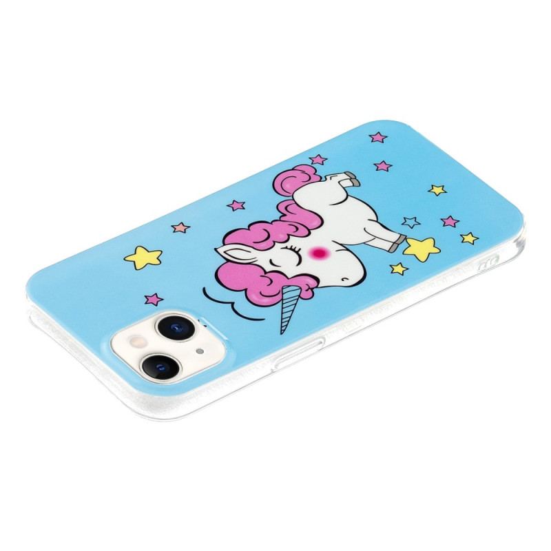 Coque iPhone 15 Plus Fluorescente Licorne