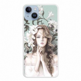 Coque iPhone 15 Plus Jolie Jeune Fille