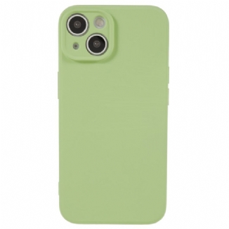 Coque iPhone 15 Plus Silicone Pastel et Microfibre