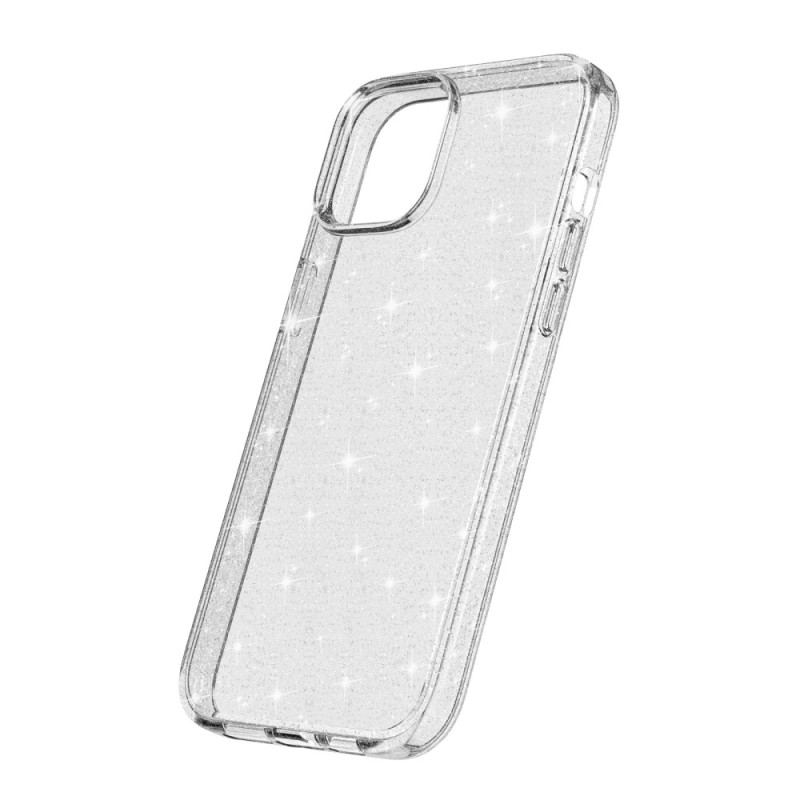 Coque iPhone 15 Plus Transparente Paillettes