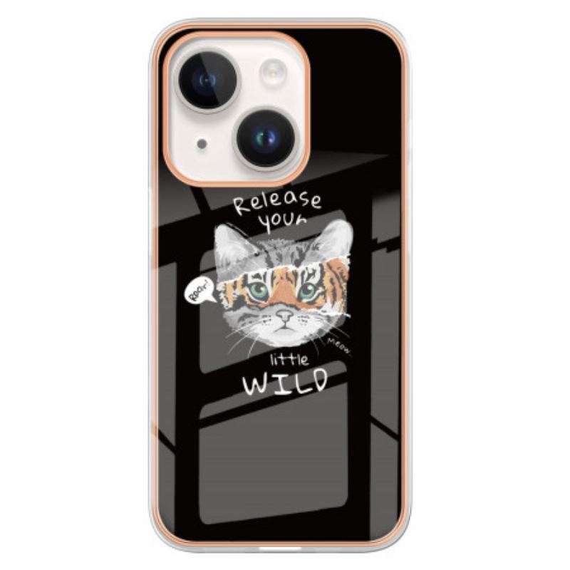 Coque iPhone 15 Pus Chat / Tigre