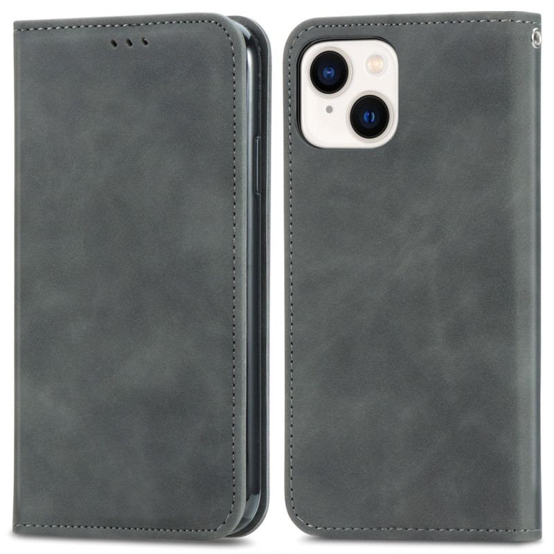 Flip Cover iPhone 15 Plus Simili Cuir Douceur