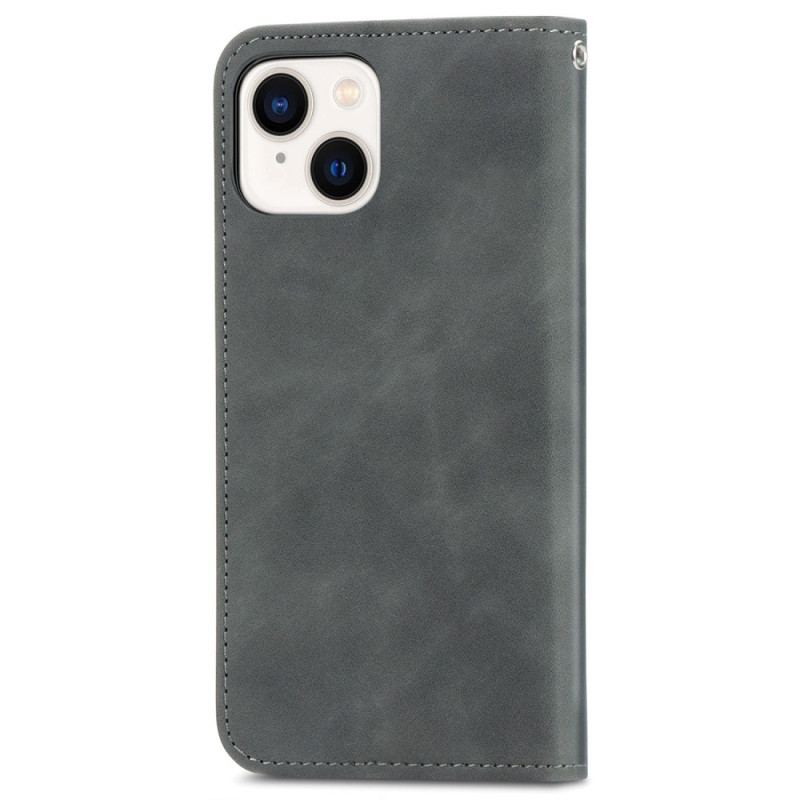 Flip Cover iPhone 15 Plus Simili Cuir Douceur