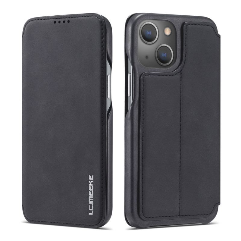 Flip Cover iPhone 15 Plus Simili Cuir LC.IMEEKE