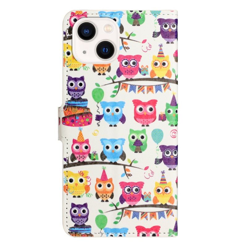 Housse iPhone 15 Plus Gang de Hiboux