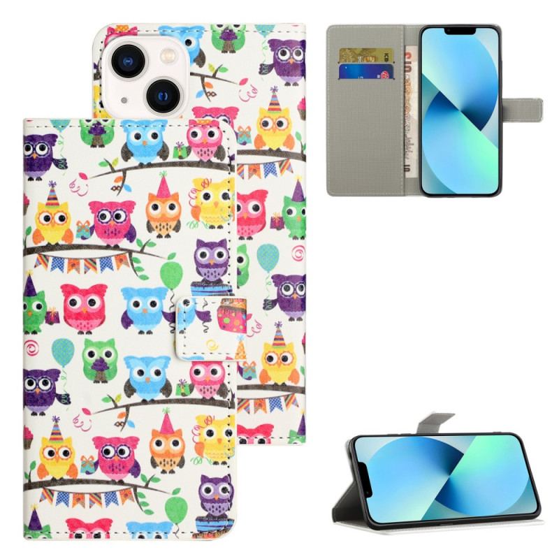 Housse iPhone 15 Plus Gang de Hiboux