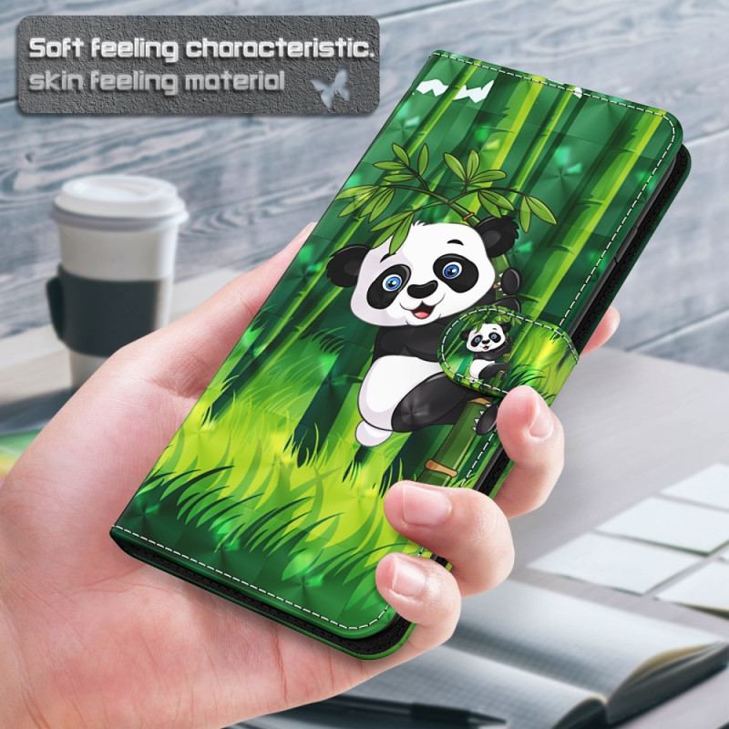 Housse iPhone 15 Plus Panda Bambou 3D à Lanière