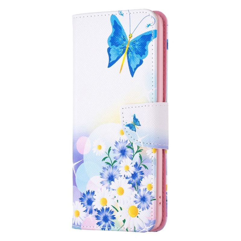 Housse iPhone 15 Plus Papillons Aquarelle