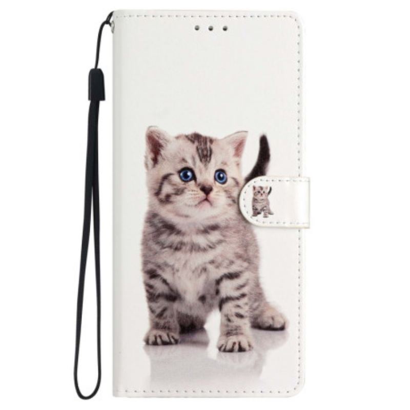 Housse iPhone 15 Plus Petit Chat à Lanière