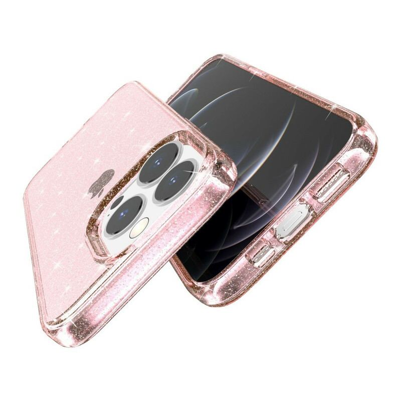 Coque iPhone 12 Pro Max Transparente Paillettes