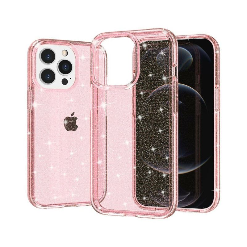 Coque iPhone 12 Pro Max Transparente Paillettes