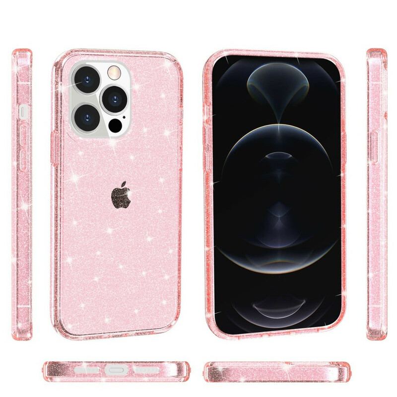 Coque iPhone 12 Pro Max Transparente Paillettes