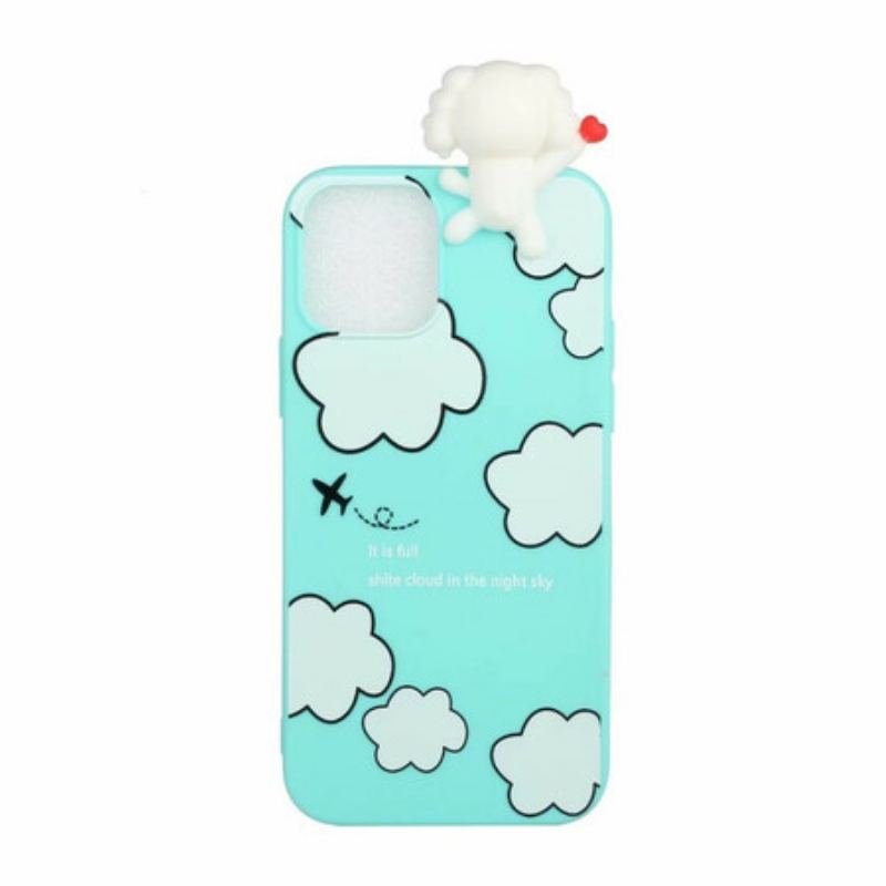 Coque iPhone 13 Pro Max Chien dans les Nuages 3D