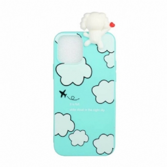 Coque iPhone 13 Pro Max Chien dans les Nuages 3D