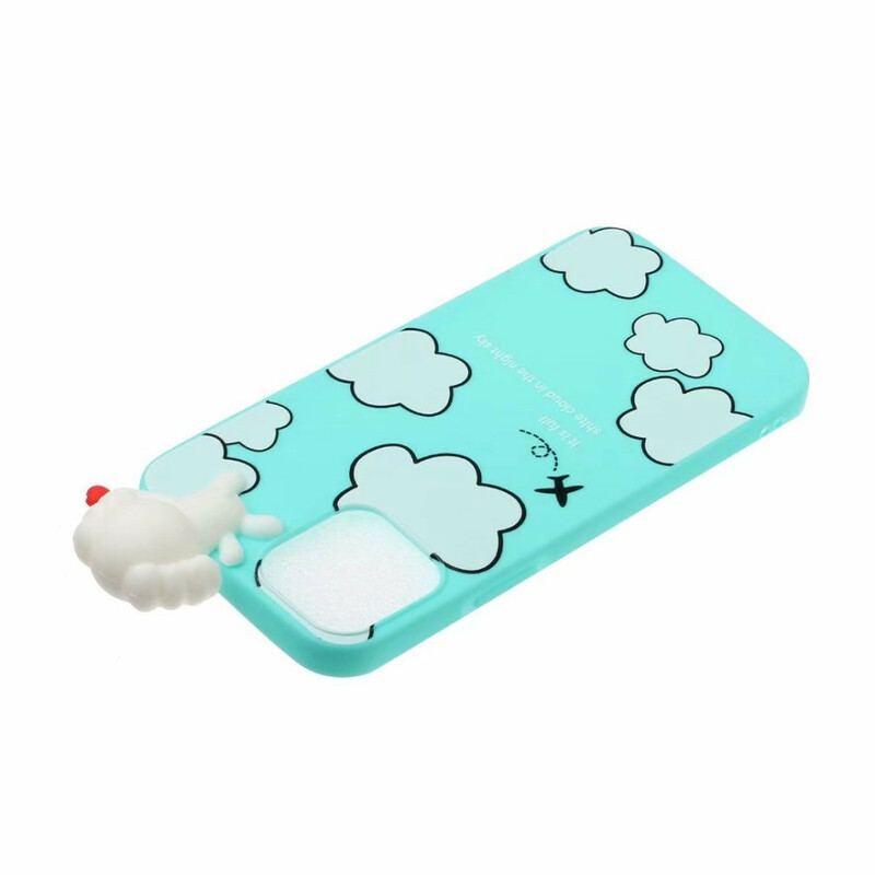 Coque iPhone 13 Pro Max Chien dans les Nuages 3D