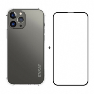 Coque iPhone 13 Pro Max Combo Coque et Verre trempée Écran ENKAY