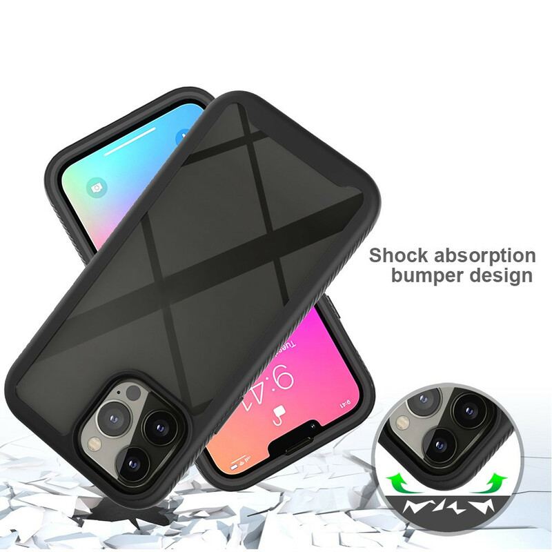 Coque iPhone 13 Pro Max Conception Hybride Rebords Silicone