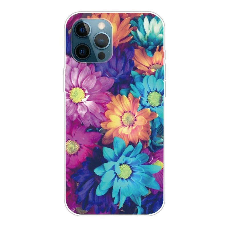 Coque iPhone 13 Pro Max Flexible Fleurs